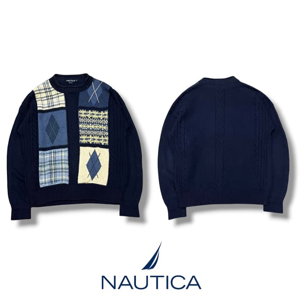 노티카 멀티패턴 니트 s08638