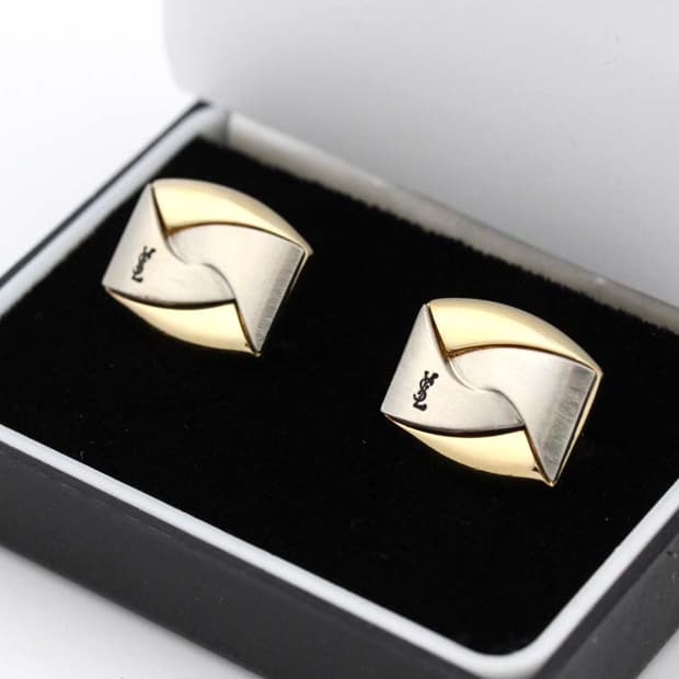 입생로랑 B+등급 남자 명품 커프스 빈티지