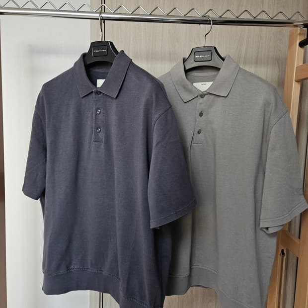 포터리 23ss 파인 코튼 반팔 컴포트 폴로 티셔츠