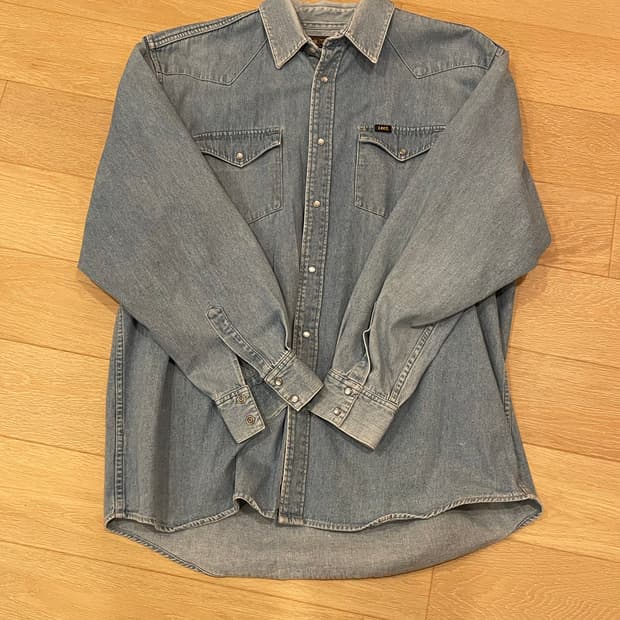 Lee 빈티지 리 데님 웨스턴 셔츠 L