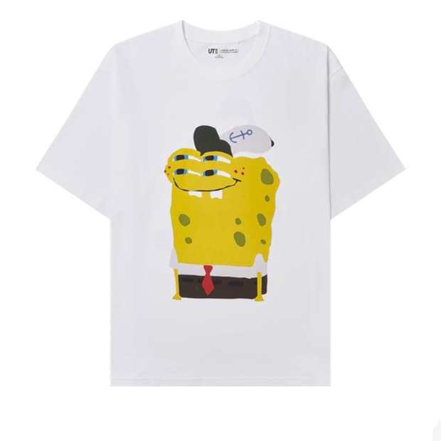 유니클로 CPFM 스폰지밥 콜라보 티셔츠