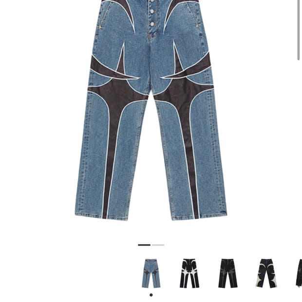 [선착순]떠그클럽 레더 데님 팬츠 전사이즈