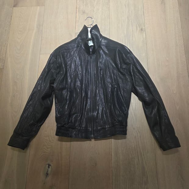 렉토 하이넥 레더 자켓