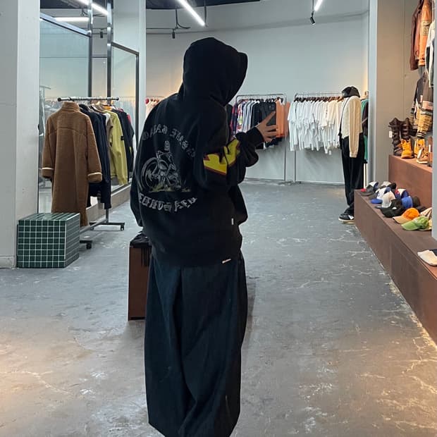 인세인개러지 스컬 바이커 후드티 H1066