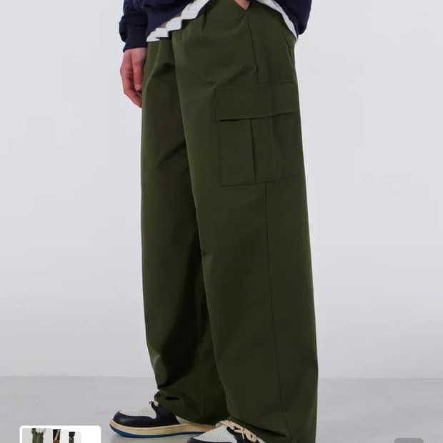 [새상품] 굿라이프웍스 카고 팬츠 카키 S