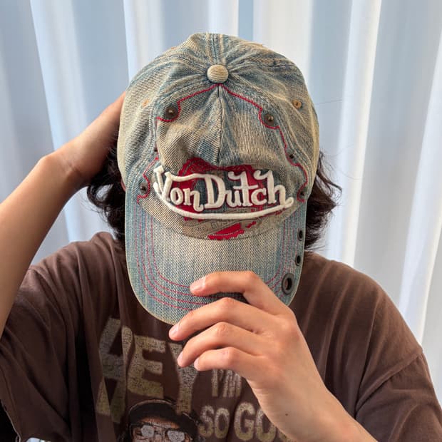 본더치 VonDutch 빈티지 데님 볼캡 모자