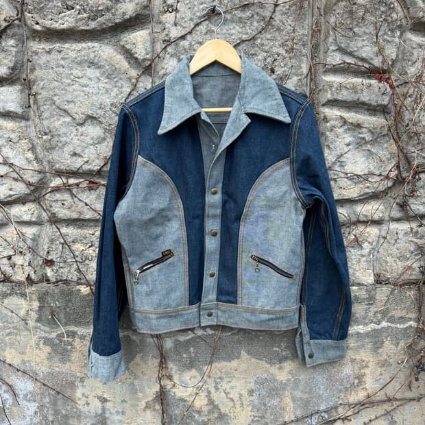 Rare!! 70s lee 리버시블 인디고 데님 자켓 데드스탁급