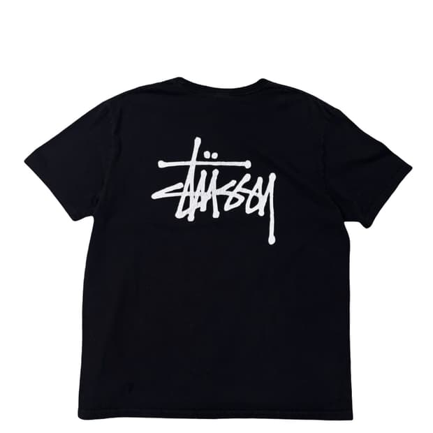 스투시 베이직 블랙 반팔티