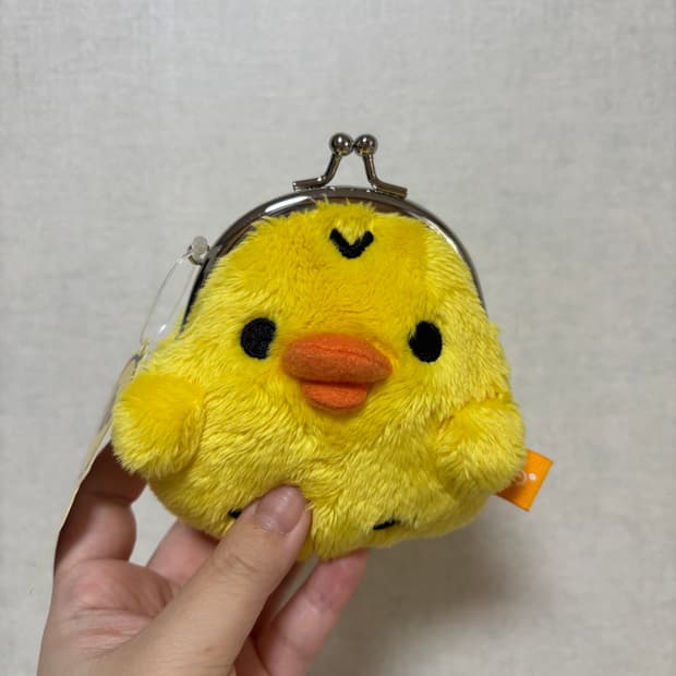 고전 산엑스 리락쿠마 키이로이토리 동전지갑