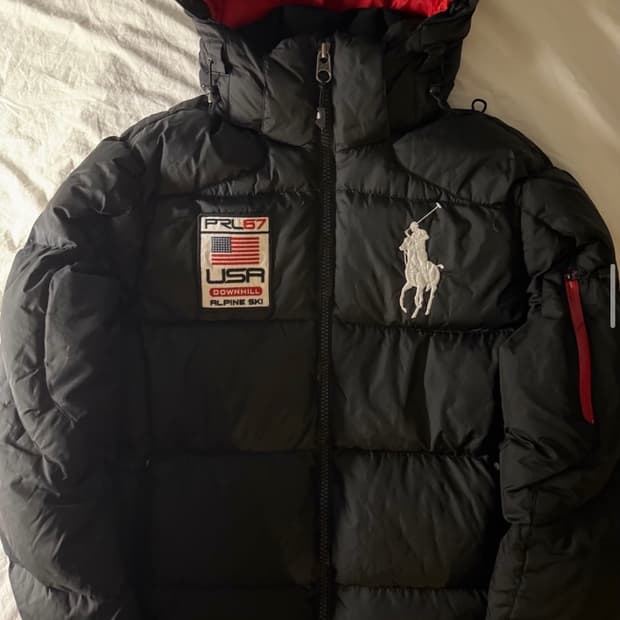 (구매글)폴로 빅포니 usa 블랙 패딩 XL 구해요!!