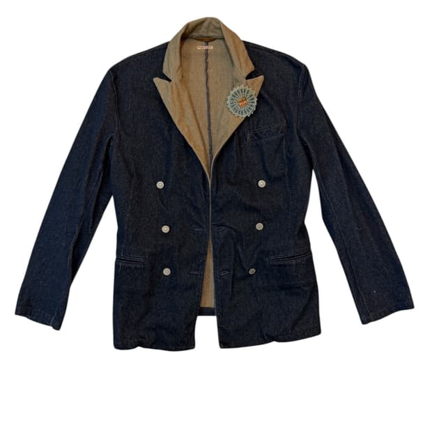 KAPITAL テーラードネイビーデニムブレザー
