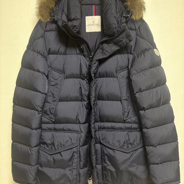 [4/백화점판/새상품급] 몽클레어 클루니 패딩 네이비