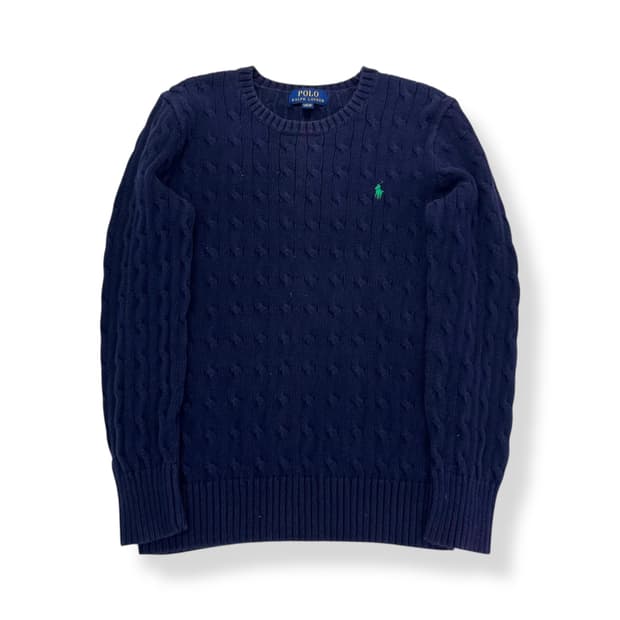 W 95 폴로 랄프로렌 꽈배기 니트