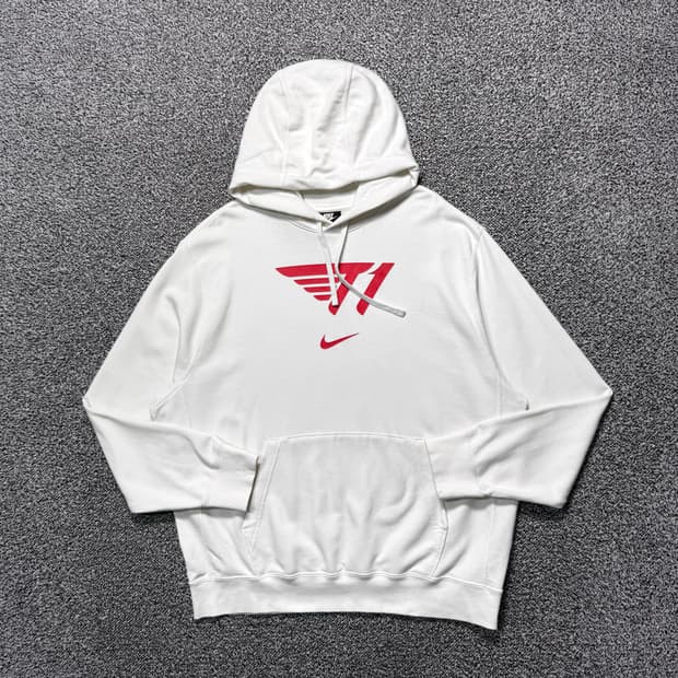 Name : 나이키 T1 티원 시그니처로고 화이트컬러 후드티 :) 