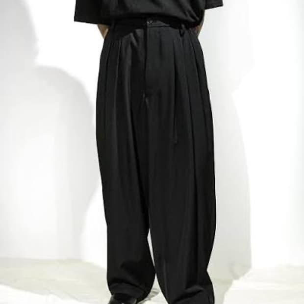 요지야마모토 12플리츠 팬츠