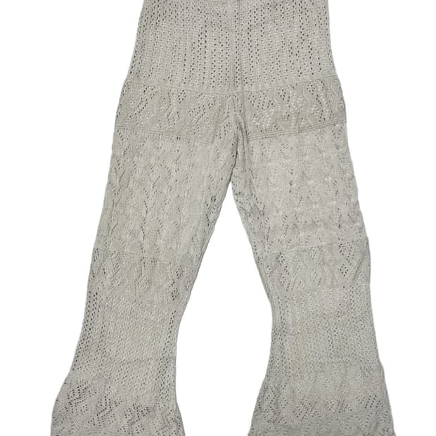 Crochet knit pants
