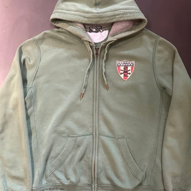 폴로 진스 헤비 후드집업