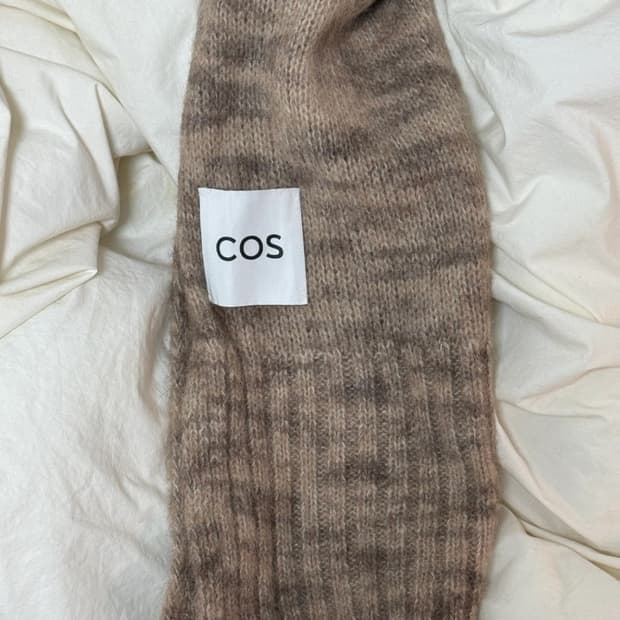 COS 코스 울 알파카 머플러 베이지