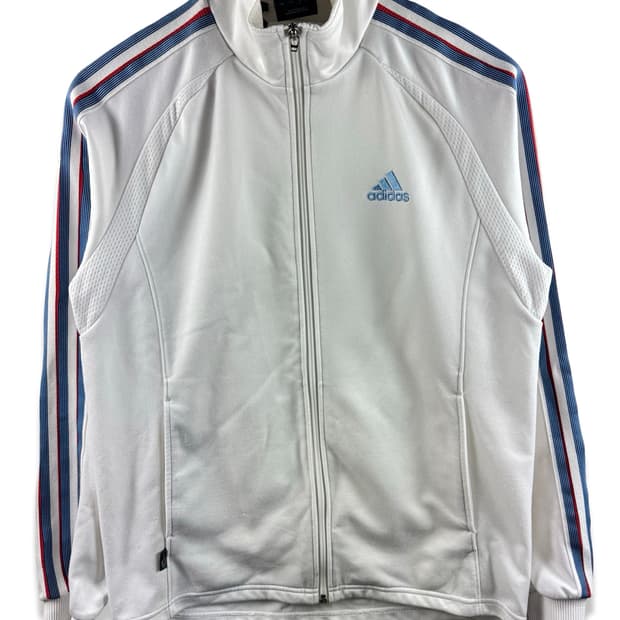 아디다스 화이트 블루 트랙탑져지2938