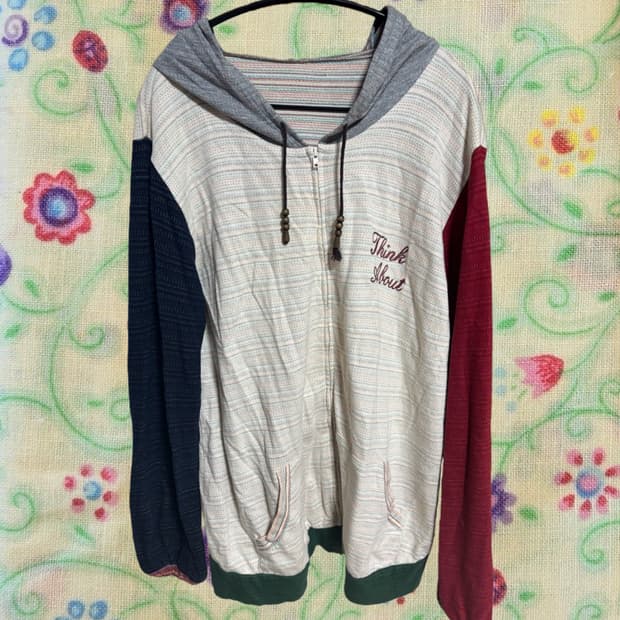 빈티지 모리 하구미 히피 후드집업