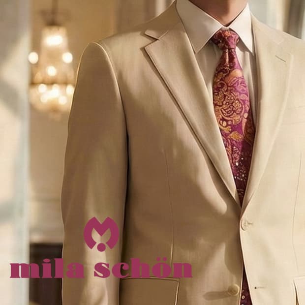 밀라숀 실크 퍼플 페이즐리 패턴 넥타이 9.5cm A+등급 A19863
