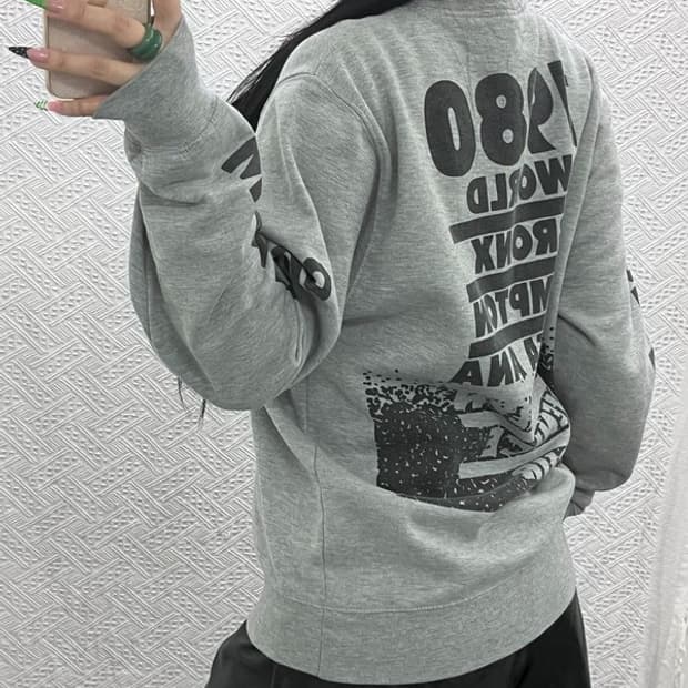 스투시 정품 NYC 월드투어 스트릿펑크 약기모 맨투맨 L C09064