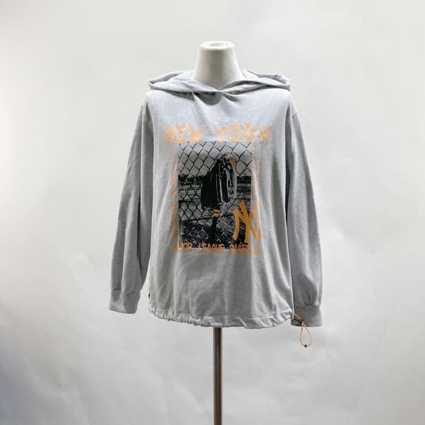 MLB 여성 후드티셔츠 그레이 XS 