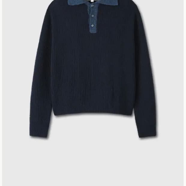 토니웩 알파카 카라 니트 M