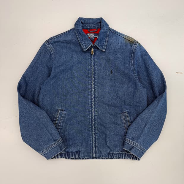 폴로 랄프로렌 90‘s 루즈핏 데님 스윙 블루종 자켓