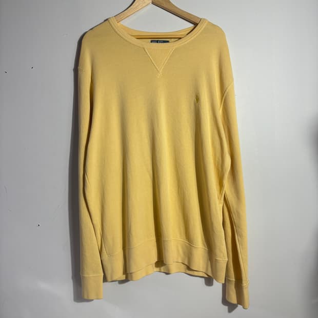 폴로 랄프로렌 옐로우 맨투맨 (무료배송)