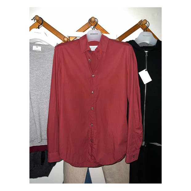 Margiela burgundy shirts 48