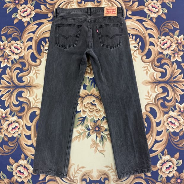 (34)리바이스 Levis 504 흑청데님팬츠