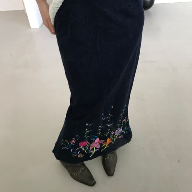 vintage mermaid flower skirt
