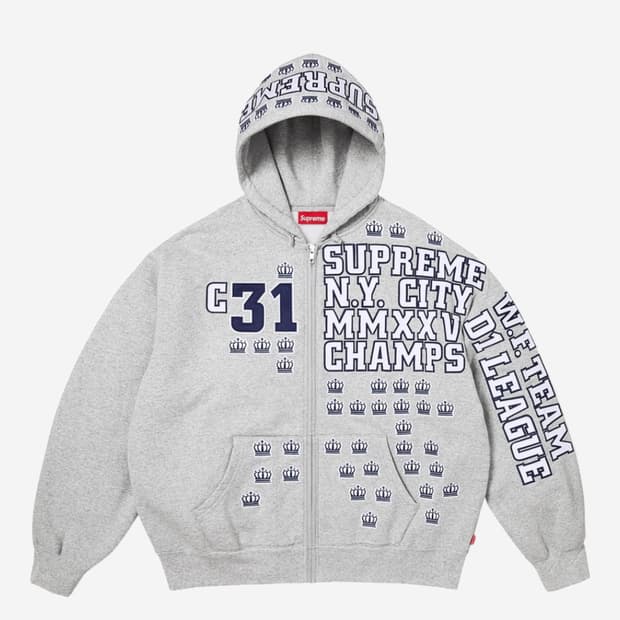 슈프림 리그 챔스 집업 후드 