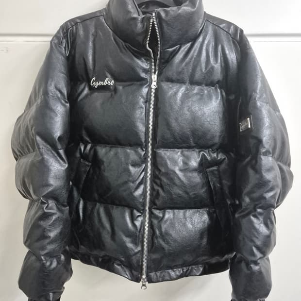 짐브로(GBRO)헤비 레더 숏패딩(L/100)