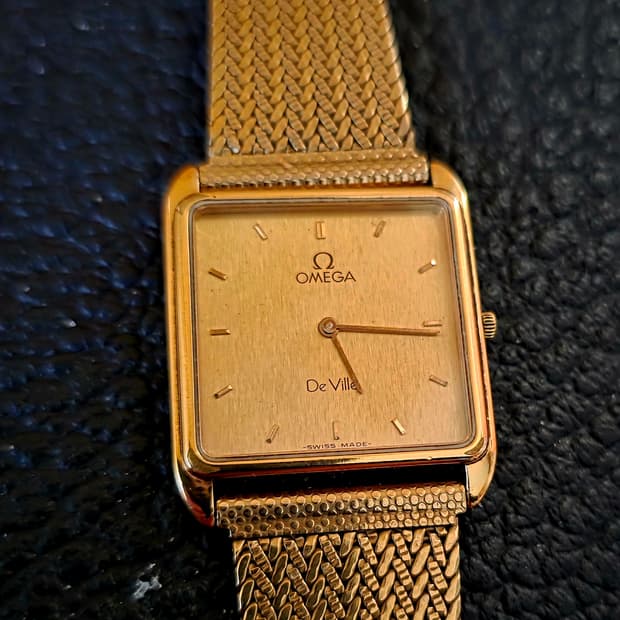 오메가 드빌 금장 빈티지 시계
