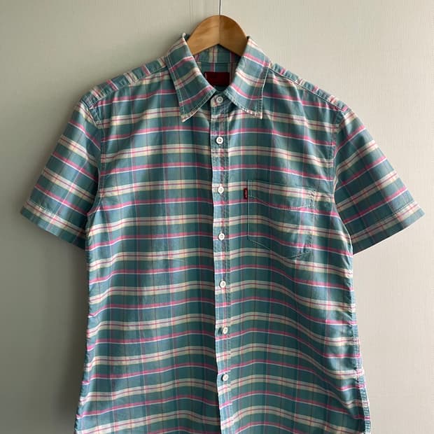 Levi's redtap pastel half check shirt