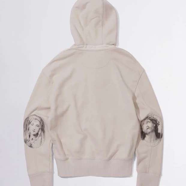 스컬프터 beaded hoodie zipup apricot 후드집업