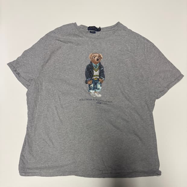 정품!! 폴로 랄프로렌 빅사이즈 베어 로고 반팔 티셔츠 XL 2XL