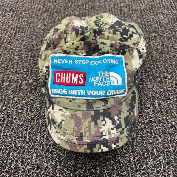 CHUMS 첨스 x 노스페이스 밀리터리 볼캡 모자