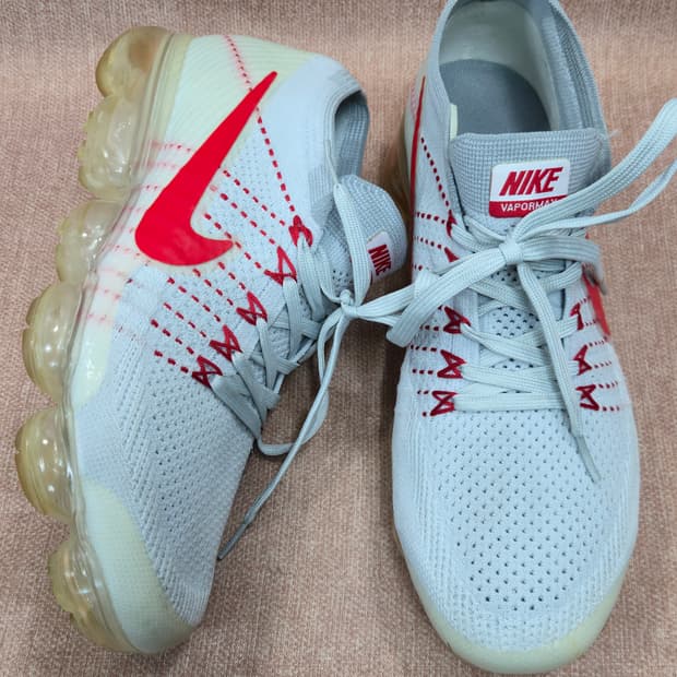 나이키 265mm-  에어 베이퍼맥스 화이트/레드 운동화
