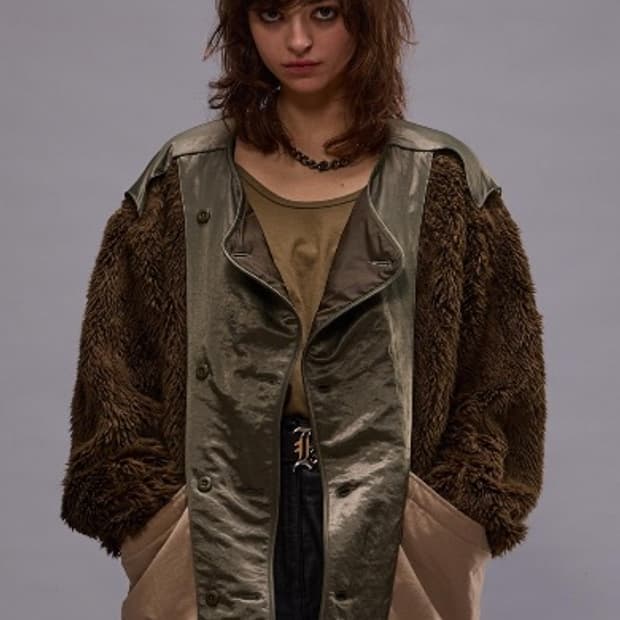 [M,L]알써틴 R13 Cocoon 퍼 자켓