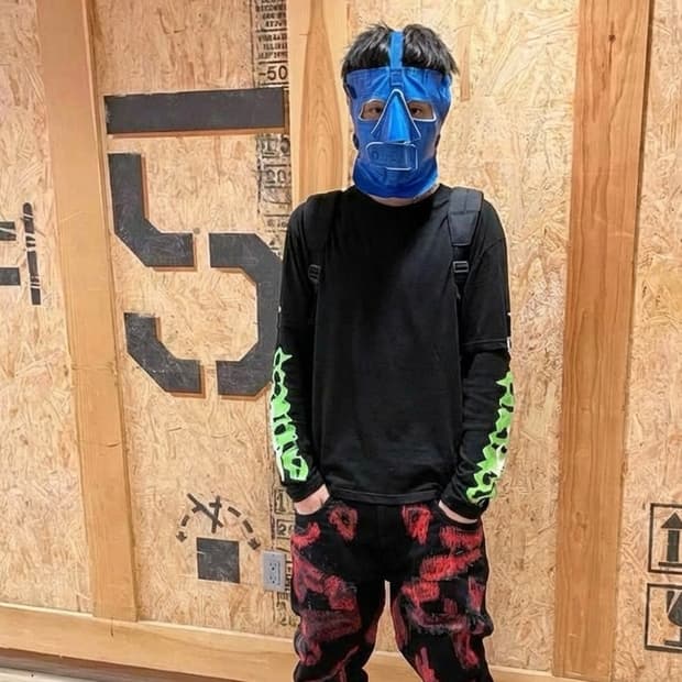 재팬발 월드워2 설상 마스크 블루 컬러