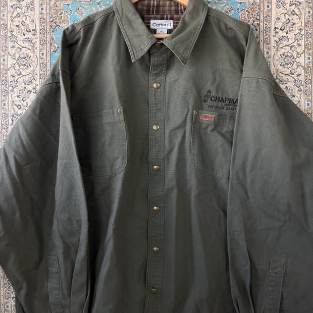 CARHARTT S96 모스그린 헤비셔츠 자켓1632