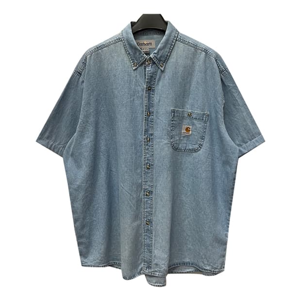 칼하트 리메이크 반팔 데님 셔츠 청남방 2XL