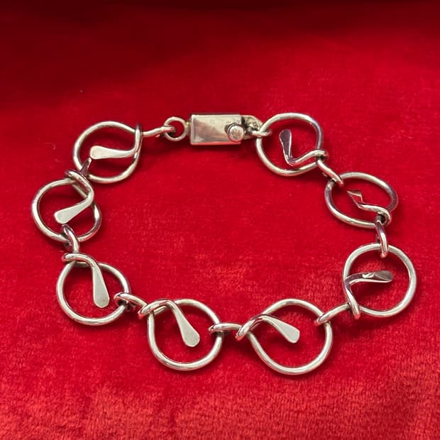 Mexico Agua Circle 925Silver Bracelet 