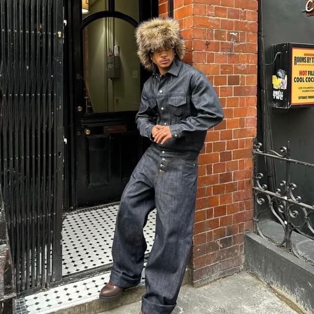 (S) 노페이스스튜디오 루즈핏 데님 미개봉