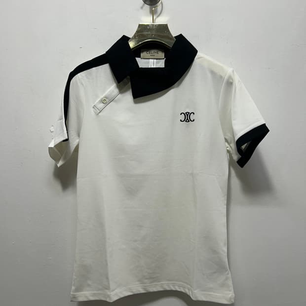 셀린느 여성 화이트 반팔 S 