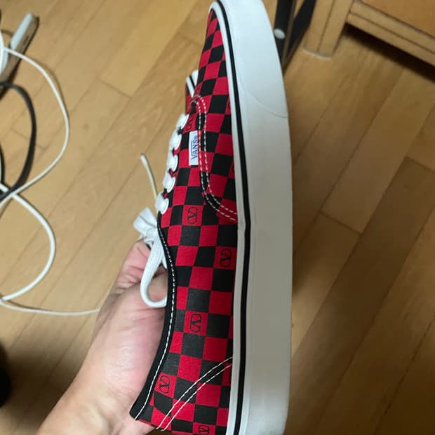 280,43) 발렌티노 가라바니 반스 어센틱 체커보드 레드