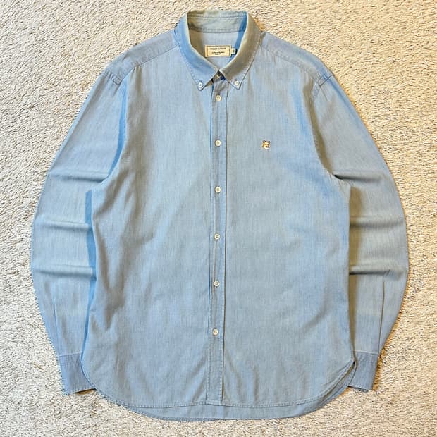 메종키츠네 폭스 헤드 패치 클래식 셔츠 41